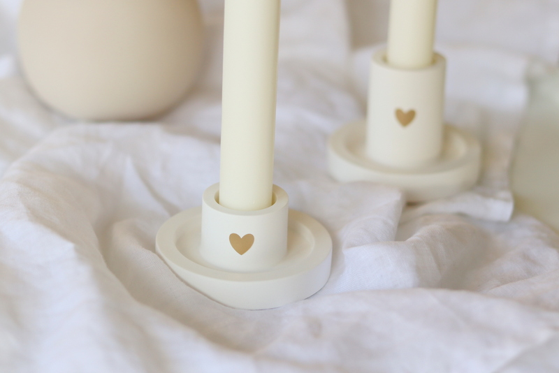 DIY Anleitung - Kerzenhalter aus Raysin mit Herz einfach selber machen