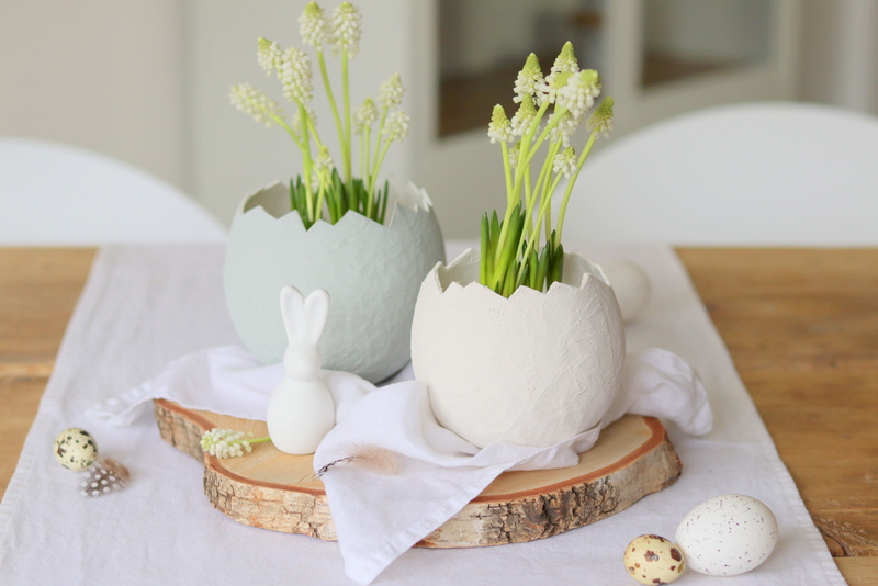 DIY Anleitung - einfache Osternester aus Toilettenpapier und Wasser selber machen