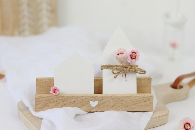 DIY Anleitung - Raysin Häuser auf Klötzchenhalter einfach selber machen