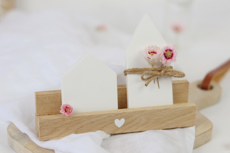 DIY Anleitung - Raysin Häuser auf Klötzchenhalter einfach selber machen