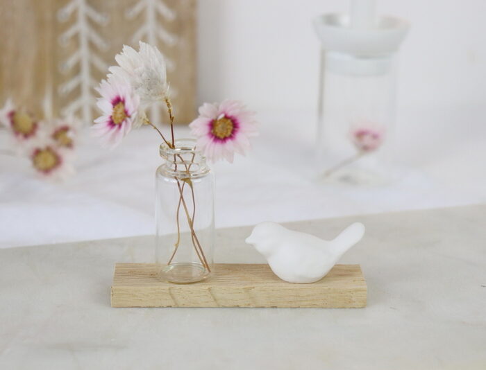 DIY Anleitung – Raysin Vogel mit Vase einfach selber machen