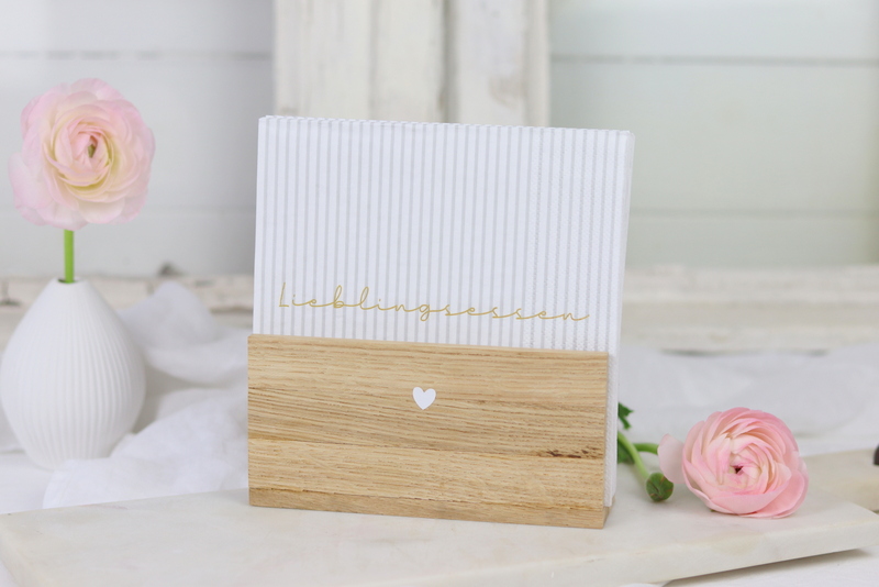 DIY Anleitung - Serviettenhalter aus Klötzchen einfach selber machen