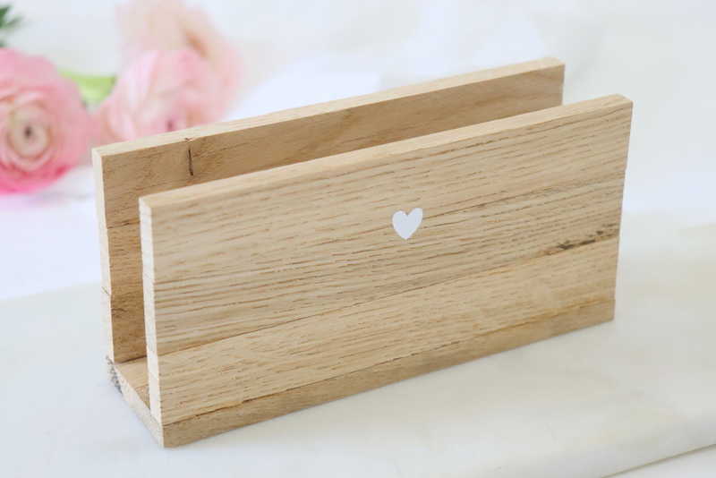 DIY Anleitung - Serviettenhalter aus Klötzchen einfach selber machen