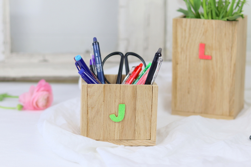 DIY Anleitung - Stiftehalter aus Klötzchen einfach selber machen