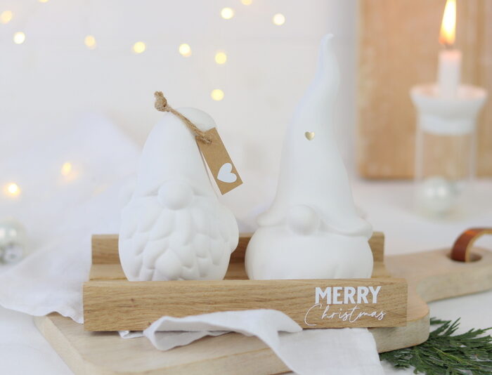 DIY Anleitung - Raysin Weihnachtsmänner mit Klötzchenhalter einfach selber machen