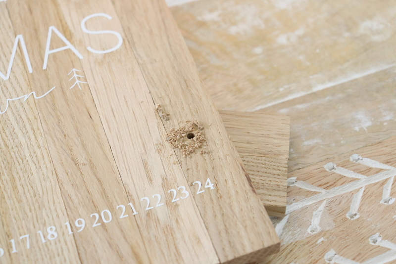 DIY Anleitung - Adventskalender aus Klötzchen einfach selber machen