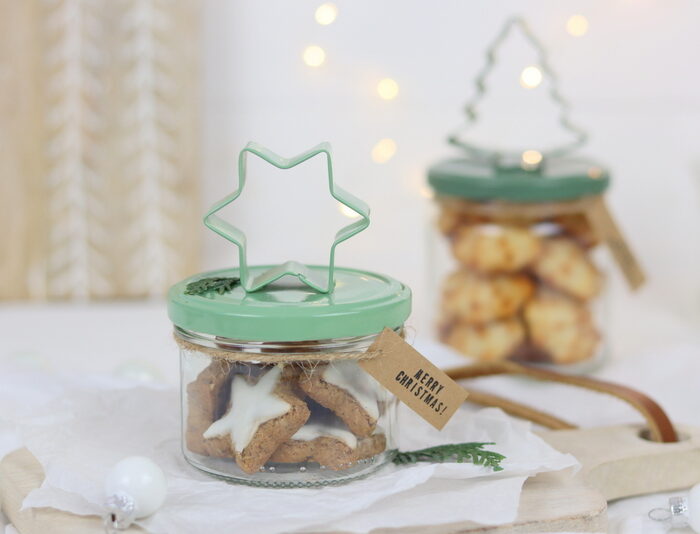 DIY Anleitung - Keksgläser zu Weihnachten einfach selber machen