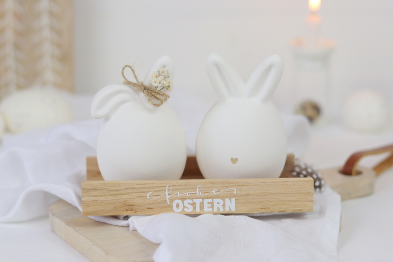 DIY Anleitung - Raysin Osterhasen auf Klötzchenhalter einfach selber machen