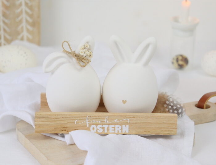 DIY Anleitung - Raysin Osterhasen auf Klötzchenhalter einfach selber machen