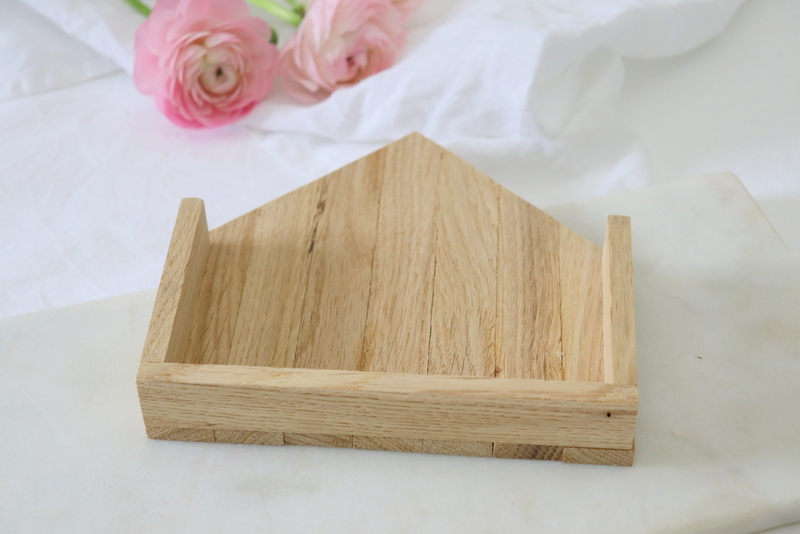 DIY Anleitung - Serviettenhalter Klötzchen Haus einfach selber machen