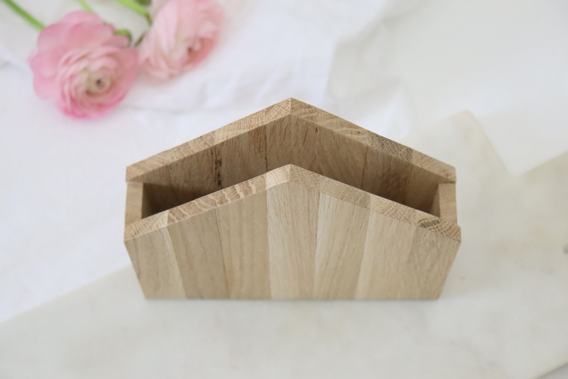 DIY Anleitung - Serviettenhalter Klötzchen Haus einfach selber machen