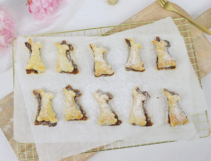 Rezept - Schoko Blätterteig Hasen schnell und einfach selber machen