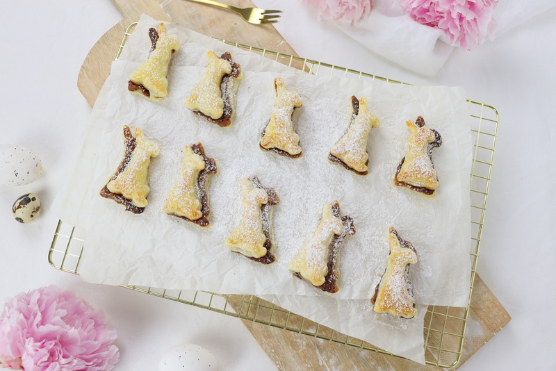 Rezept - Schoko Blätterteig Hasen schnell und einfach selber machen