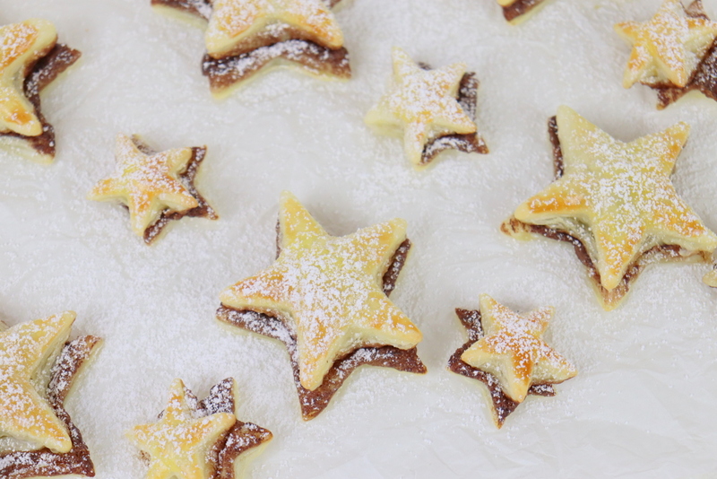 Rezept - Schoko Blätterteig Sterne schnell und einfach selber machen