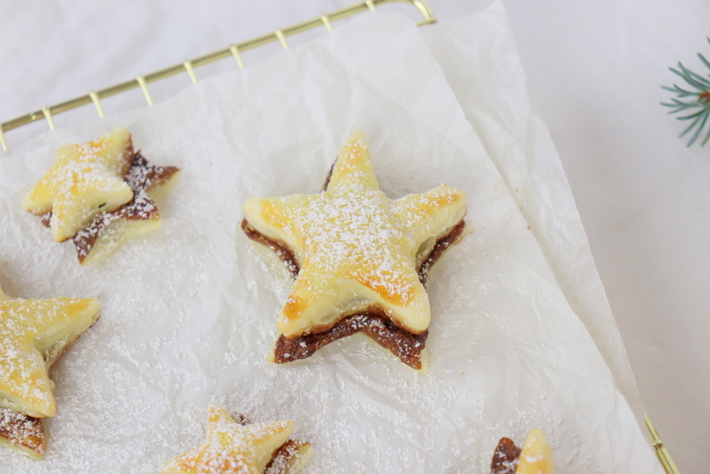 Rezept - Schoko Blätterteig Sterne schnell und einfach selber machen