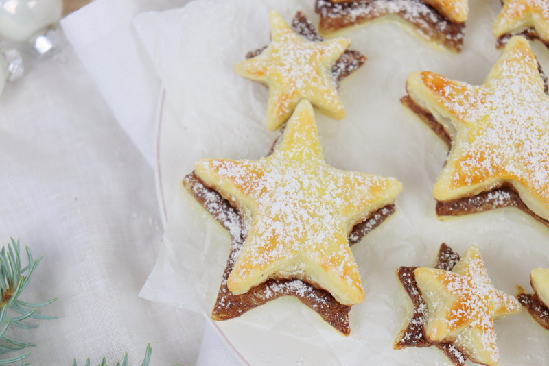 Rezept - Schoko Blätterteig Sterne schnell und einfach selber machen