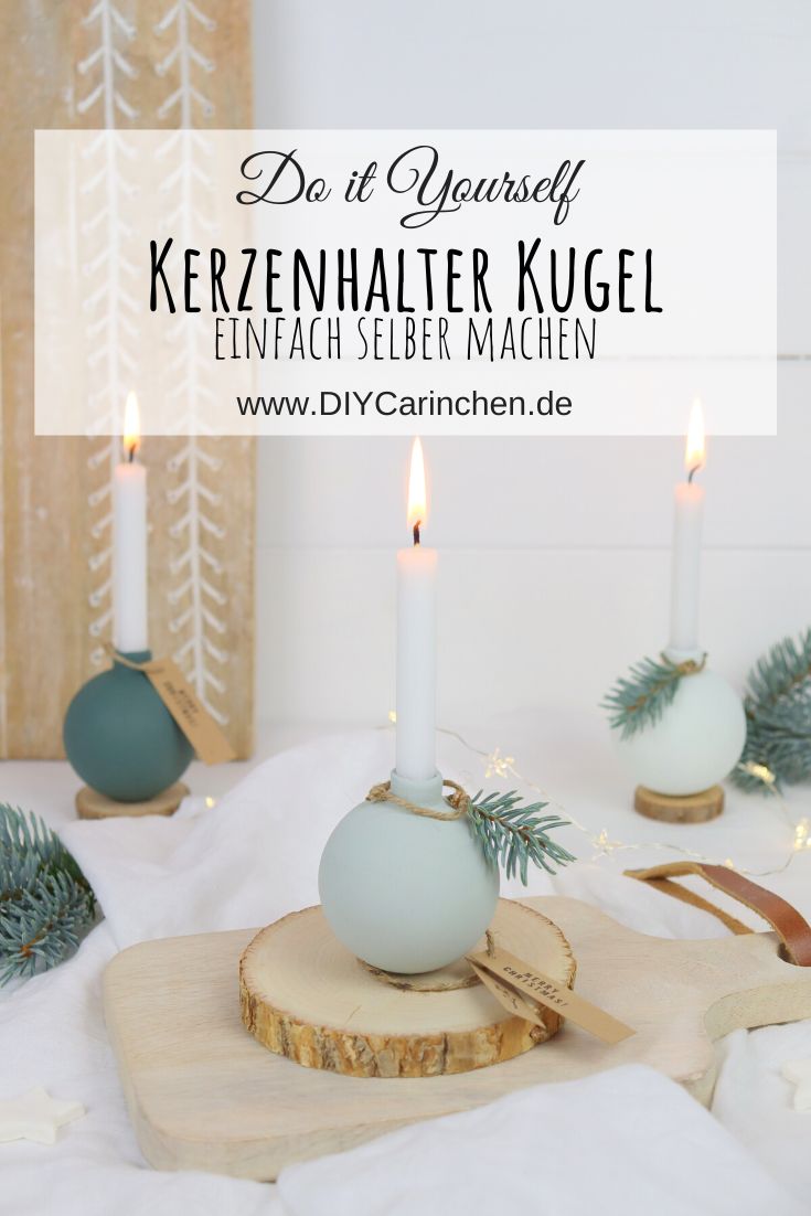 DIY Upcycling - Kerzenhalter aus Christbaumkugeln einfach selber machen
