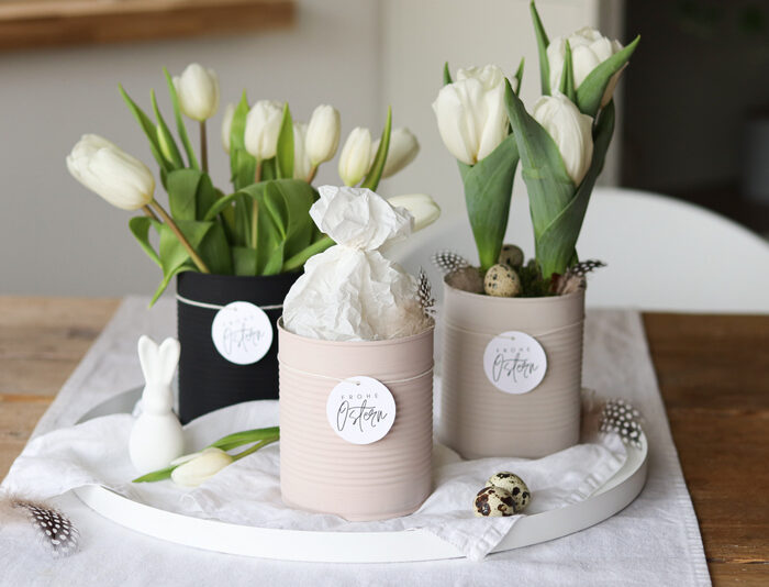 DIY Ostergeschenk – 3 einfache Upcycling-Ideen aus Konservendosen