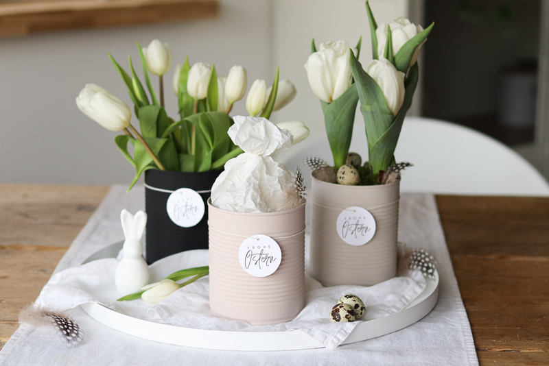 DIY Ostergeschenk - 3 einfache Upcycling-Ideen aus Konservendosen