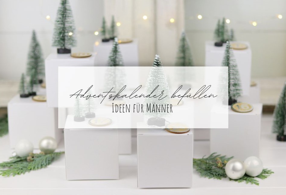 Adventskalender befüllen Ideen für Männer Erwachsene. Hier findet ihr super schöne Geschenkideen zu Weihnachten.