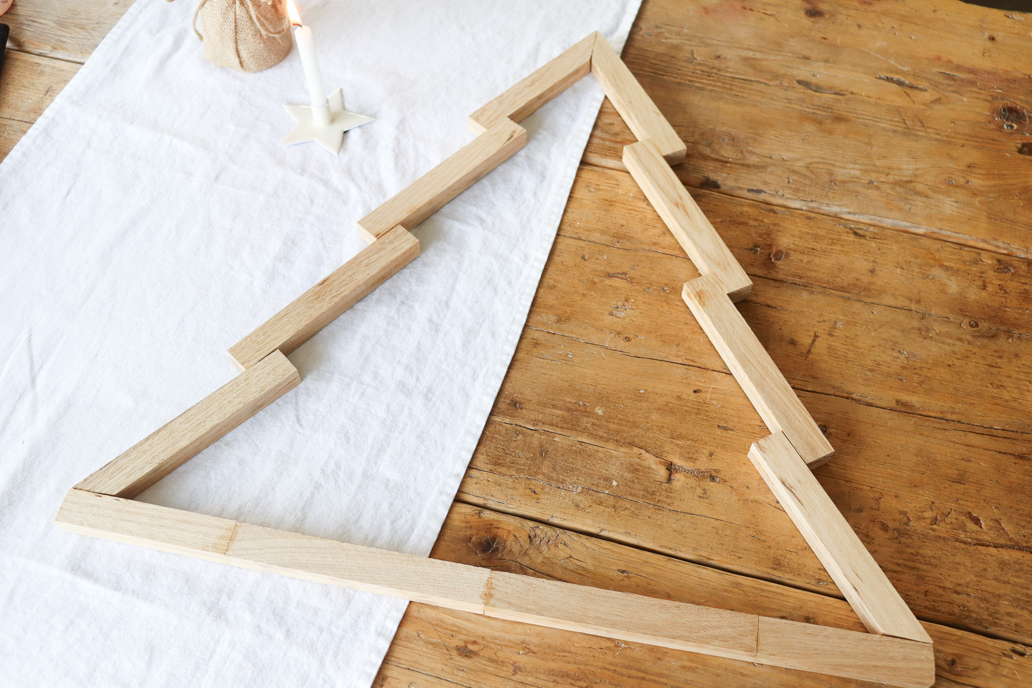 DIY Anleitung - Tannenbaum aus Klötzchen einfach selber machen