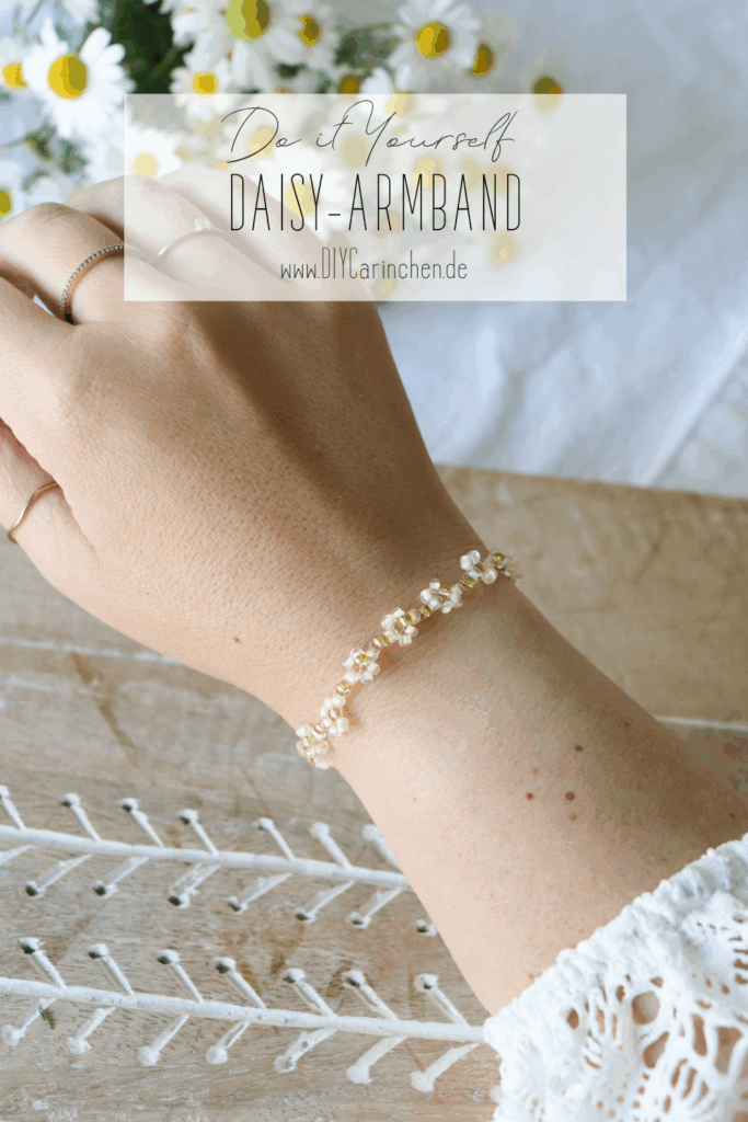 DIY Anleitung: Daisy-Armband einfach selber machen