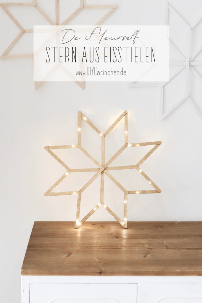 Weihnachtssterne aus Eisstielen basteln – einfache DIY-Dekoidee für die Adventszeit (1)